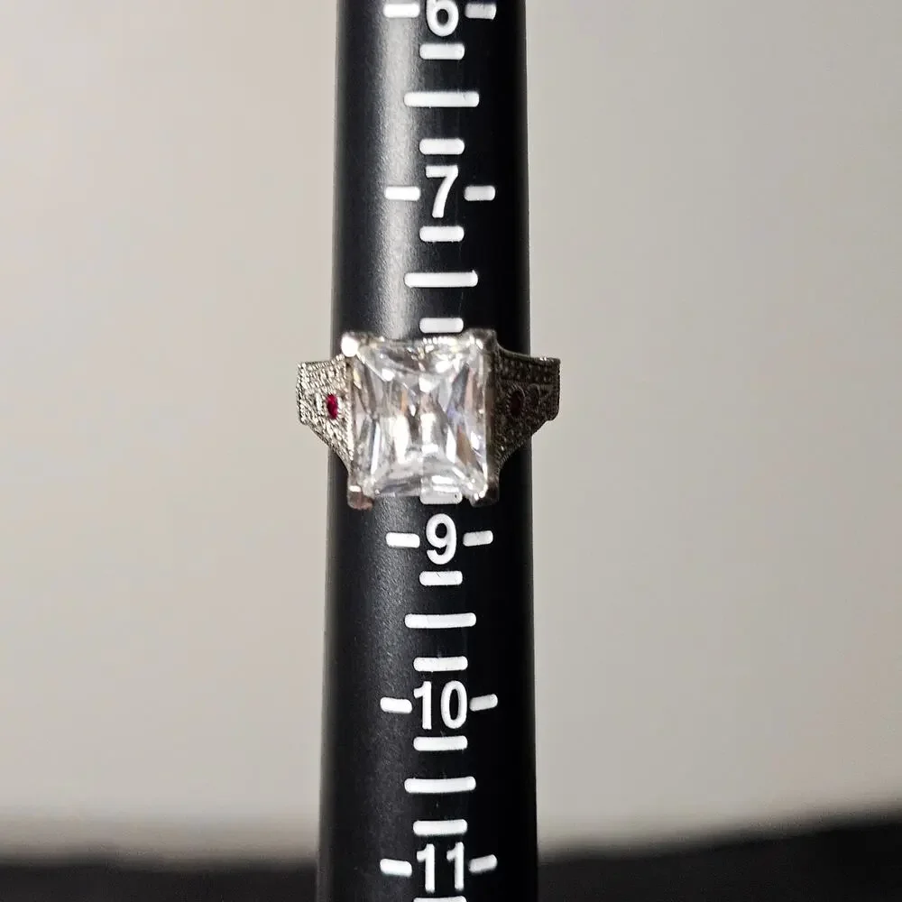 Vanna K Bella Luce 8.44 CTW Sapphire Ring Size 8.5